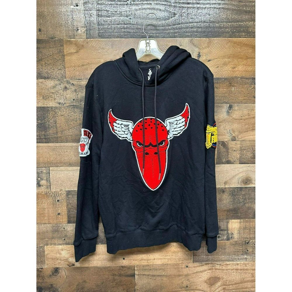 SIA Collective Men's French Terry Chenille‎ Three Beaks Hoodie Size Medium